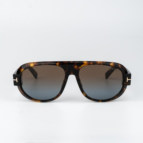 Tom Ford BLAKE-02 Women Sunglasses Havana Brown Gradient Aviator FT1102/S 52F - Picture 1 of 13